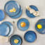 Yuppiechef Majorca Oversized Cereal Bowls, Set of 4 - Ocean Blue on the table