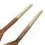 KitchenCraft Artesa Acacia Wood Salad Servers, Set of 2 close up