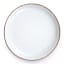 Barebones Enamel Salad Plate, Set of 2 - Eggshell angle