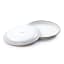 Barebones Enamel Salad Plate, Set of 2 - Eggshell angle