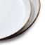 Barebones Enamel Salad Plate, Set of 2 - Eggshell detail