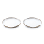 Barebones Enamel Plate, Set of 2 - Eggshell angle