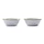 Barebones Enamel Bowl, Set of 2 - Eggshell angle