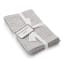 The Collection Linen Blend Check Napkins, Pack of 4 - Natural with Brown