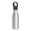 Joseph Joseph Loop Vacuum Insulated Water Bottle, 500ml - Brushed Anthracite Product Side View 