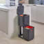 Joseph Joseph Totem Compact 40L Waste & Recycling Bin - Graphite Product Lifestyle Image 