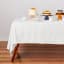 Maxwell & Williams Cotton Classics Rectangular Tablecloth, 2.3m - Snow on the table with cakes