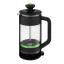 Degono Tea & Coffee Press, 6 Cup  - Green