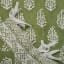 India Ink Green Candelabra Block Printed Duvet Cover - Queen detail