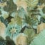 India Ink Aqua Temple Garden Kantha Stitched Throw detail