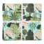 India Ink Aqua Temple Garden Kantha Stitched Throw - Single