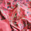 India Ink Pink Bird of Paradise Kantha Stitched Throw detail