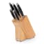 Sagenwolf Performance Rubber Wood Knife Block, 5 Slot with set of knives