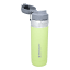 Stanley Quick Flip Double-Walled Water Bottle, 1.06L - Citron with an open quick-flip lid