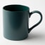 Galateo Semi-Matt & Glossy Porcelain Mug, 350ml - Dark Green