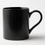 Galateo Semi-Matt & Glossy Porcelain Mug, 350ml - Black
