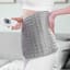 Pure Pleasure Electric Heating Pad, Grey around the waist