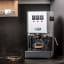 Gaggia Classic Pro Espresso Coffee Machine - White with a cup of espresso coffee