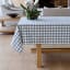 Linen House Oxford Check Tablecloth, Light Blue - 10 Seater