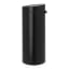 Brabantia Touch Bin New, 30L - Matt Black side view