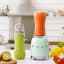 Smeg Personal Blender, 300W - Pastel Green with blended juice