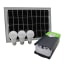 Gizzu Solar Lighting Kit with 3 LED Bulbs, 10W detail