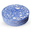 Alkaline Terrazzo Coasters, Set of 4 - Blue and white