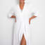 The T Shirt Bed Company The Maxi Gown in Scandinavian White - Small detail