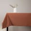 The Collection Stone Washed Cotton Tablecloth - 8-10 Seater - Cinnamon detail on the table