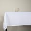 The Collection Stone Washed Cotton Tablecloth - 8-10 Seater - White detail on the table