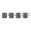 Maxwell & Williams Blend Sala Mug 375ML Set of 4 Charcoal Gift Boxed - 375ml - Charcoal detail of the mugs