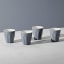 Maxwell & Williams Blend Sala Latte Cup 265ML Set of 4 Charcoal Gift Boxed - 265ml - Charcoal on the table