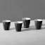 Maxwell & Williams Blend Sala Latte Cup 265ML Set of 4 Black Gift Boxed - 265ml - Black on the table