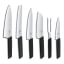 Victorinox Swiss Modern Knife Block Set, 6-Piece - Black