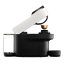Nespresso Vertuo Pop Coffee Machine - Coconut White angle with a capsule