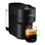 Nespresso Vertuo Pop Coffee Machine & Aeroccino Milk Frother Bundle - Liquorice Black with a cup of coffee