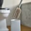 Joseph Joseph Flex 360 Advanced Toilet Brush close up of it open