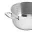 Sagenwolf Silver Series Stainless Steel Casserole Pot with Glass Lid - 20cm interior detail