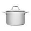 Sagenwolf Silver Series Stainless Steel Casserole Pot with Glass Lid - 24cm angle