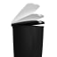 Simplehuman Slim Pedal Bin, 40L - Black detail of lid opening angles