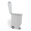 Simplehuman Slim Pedal Bin, 40L white open side view