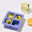W&P XL Ice Tray and Ice Tray Treats Recipe Book Gift Set - Blue ice tray with frozen lemon and mint