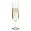 Ngwenya Glass Optic Champagne Flute, Set of 4  with champagne