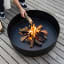 Sprung Outdoor Living Round Fire Pit with Lid with fire