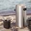 Eva Solo Nordic Kitchen Pump Vacuum Jug, 1.8L - Silver & Black with a mug