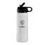 Kulgo Flask with Ring Top Straw Cap, 500ml - White