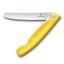 Victorinox Swiss Classic Round Foldable Serrated Paring Knife, 11 cm - Yellow angle