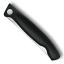 Victorinox Swiss Classic Round Foldable Serrated Paring Knife, 11 cm - Black angle