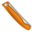 Victorinox Swiss Classic Round Foldable Serrated Paring Knife, 11 cm - Orange angle