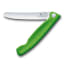 Victorinox Swiss Classic Round Foldable Serrated Paring Knife, 11 cm - Green angle